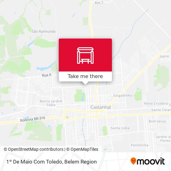 1º De Maio Com Toledo map