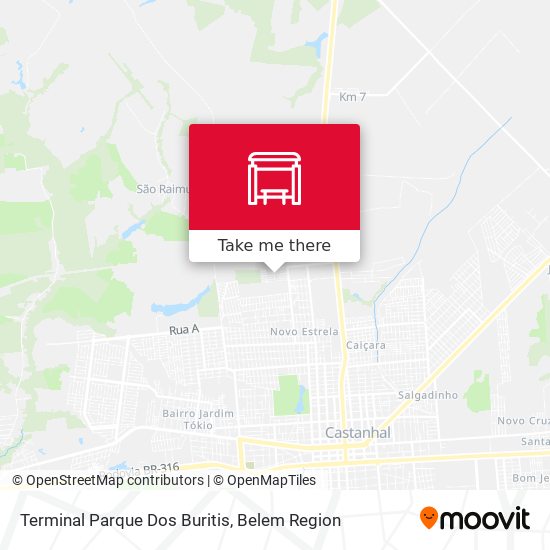 Terminal Parque Dos Buritis map