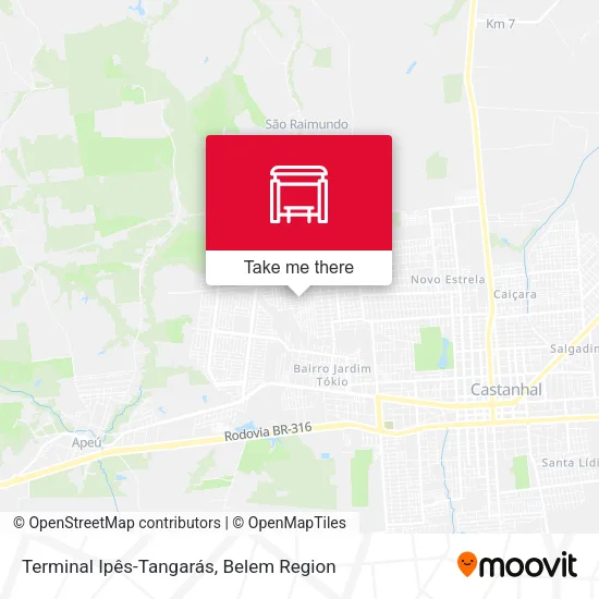 Terminal Ipês-Tangarás map