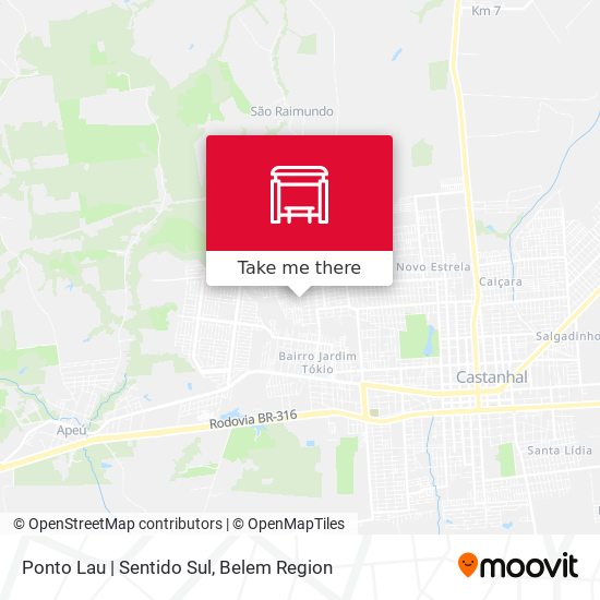 Ponto Lau | Sentido Sul map