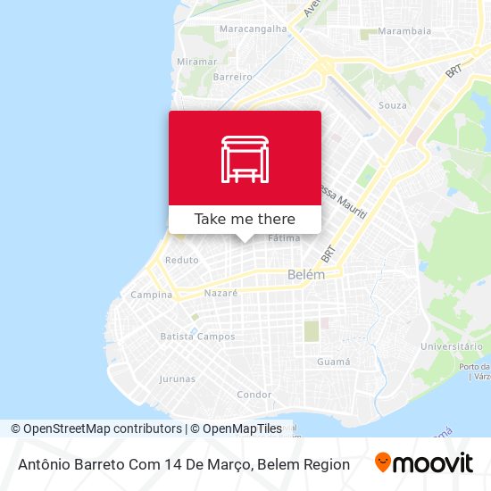 Antônio Barreto Com 14 De Março map