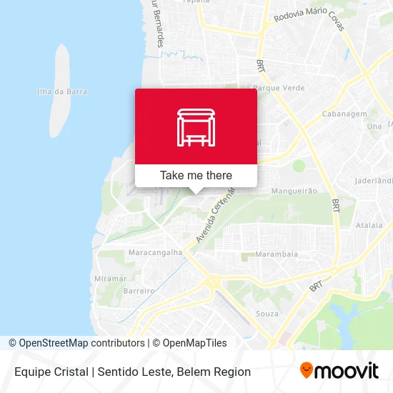 Equipe Cristal | Sentido Leste map