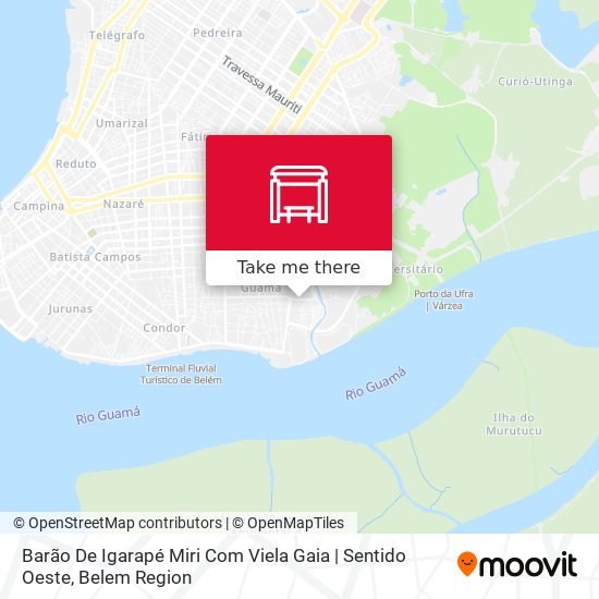 Barão De Igarapé Miri Com Viela Gaia | Sentido Oeste map
