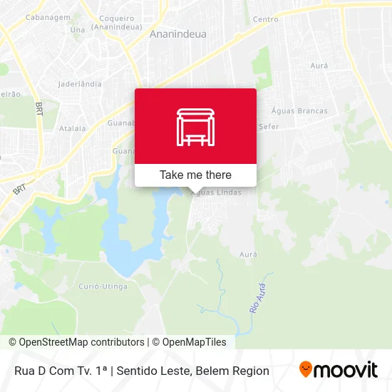 Rua D Com Tv. 1ª | Sentido Leste map