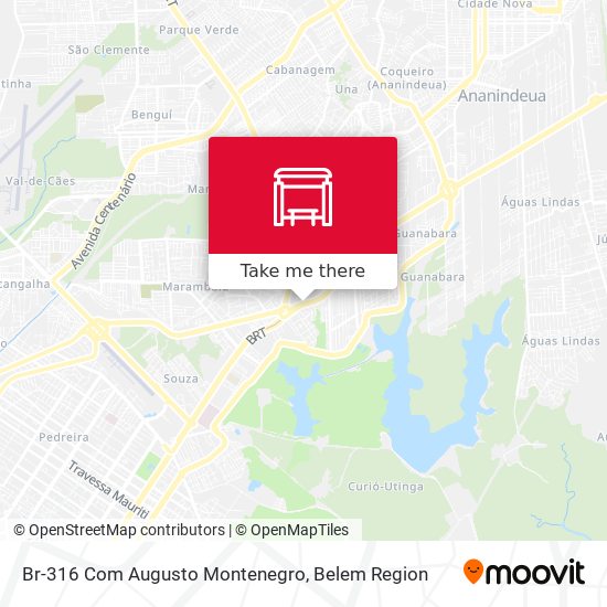 Br-316 Com Augusto Montenegro map