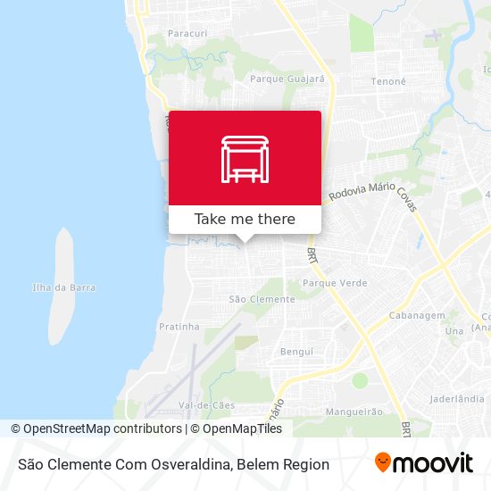 São Clemente Com Osveraldina map