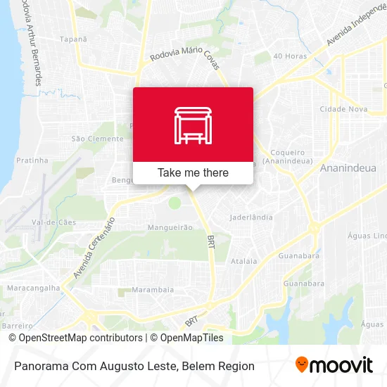 Panorama Com Augusto Leste map