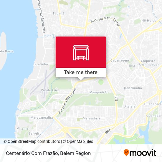 Centenário Com Frazão map