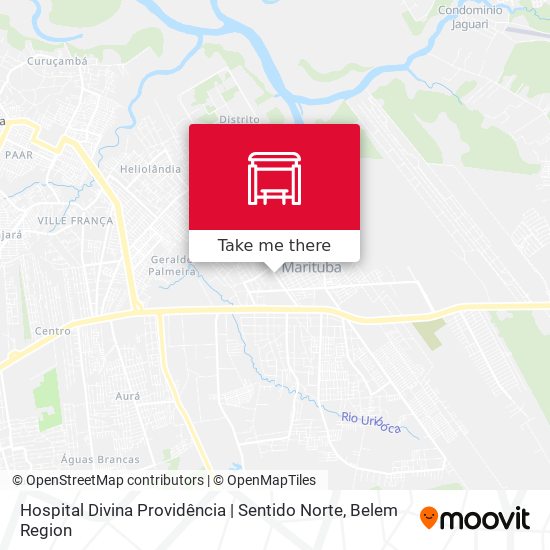 Mapa Hospital Divina Providência | Sentido Norte