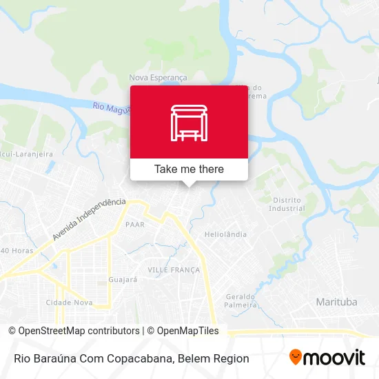 Rio Baraúna Com Copacabana map