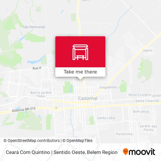 Ceará Com Quintino | Sentido Oeste map