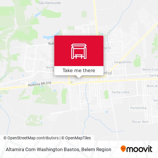 Altamira Com Washington Bastos map