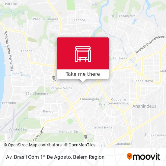 Av. Brasil Com 1º De Agosto map