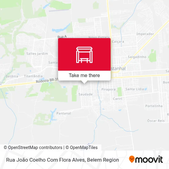 Rua João Coelho Com Flora Alves map