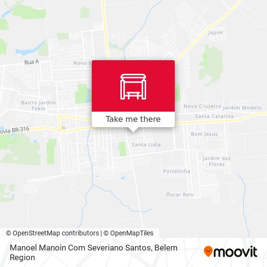 Manoel Manoin Com Severiano Santos map