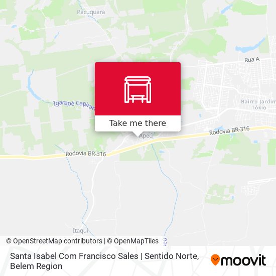 Santa Isabel Com Francisco Sales | Sentido Norte map
