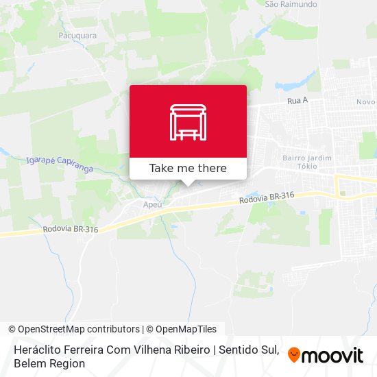 Heráclito Ferreira Com Vilhena Ribeiro | Sentido Sul map