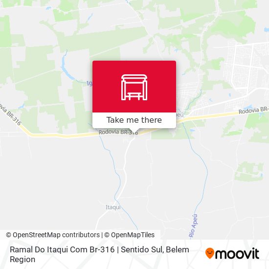 Mapa Ramal Do Itaqui Com Br-316 | Sentido Sul