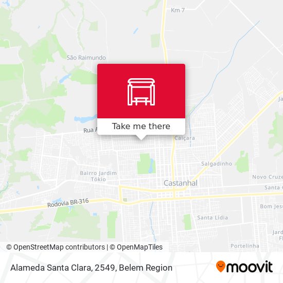 Alameda Santa Clara, 2549 map