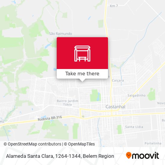 Alameda Santa Clara, 1264-1344 map