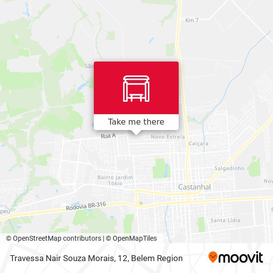 Travessa Nair Souza Morais, 12 map