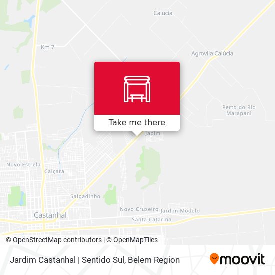 Jardim Castanhal | Sentido Sul map