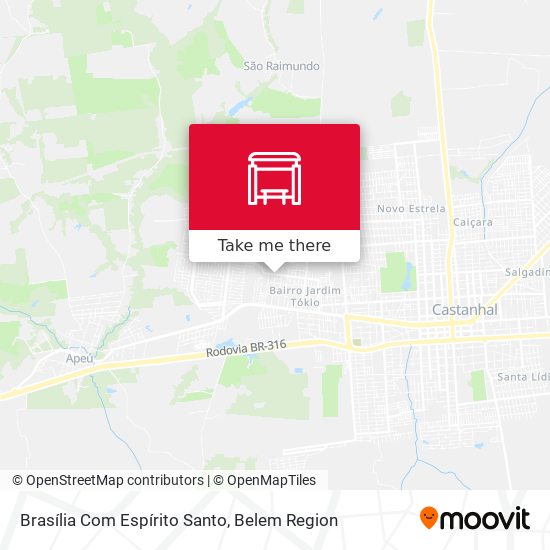 Brasília Com Espírito Santo map