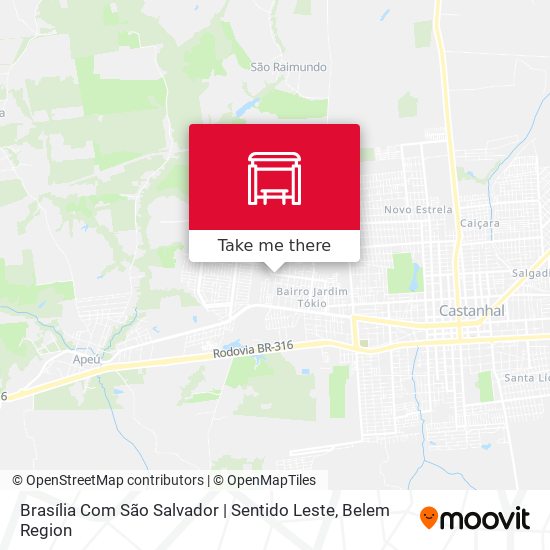 Brasília Com São Salvador | Sentido Leste map