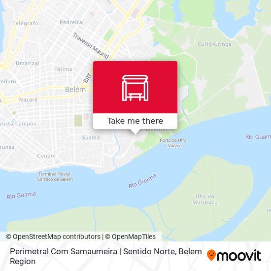 Perimetral Com Samaumeira | Sentido Norte map