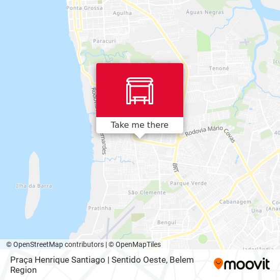 Praça Henrique Santiago | Sentido Oeste map