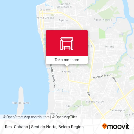 Res. Cabano | Sentido Norte map