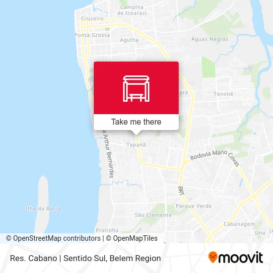 Res. Cabano | Sentido Sul map