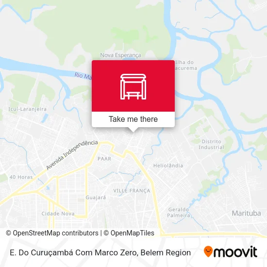 E. Do Curuçambá Com Marco Zero map