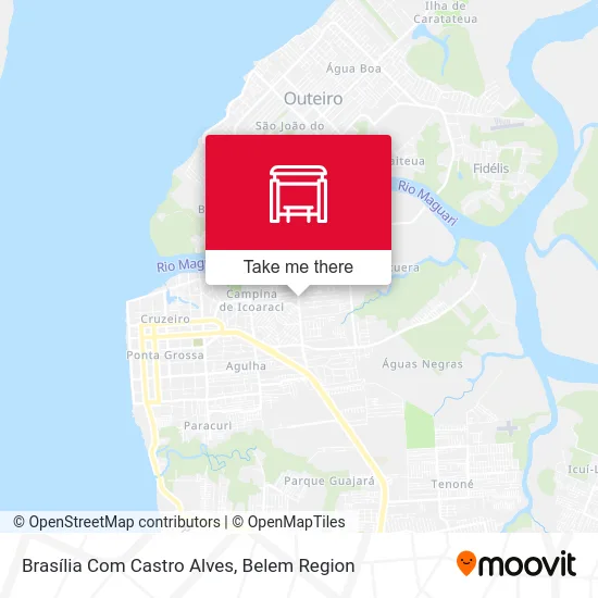 Brasília Com Castro Alves map