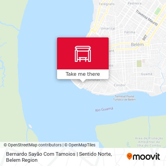 Bernardo Sayão Com Tamoios | Sentido Norte map