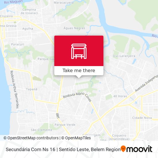 Secundária Com Ns 16 | Sentido Leste map
