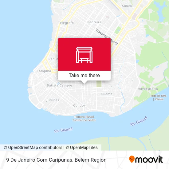 9 De Janeiro Com Caripunas map