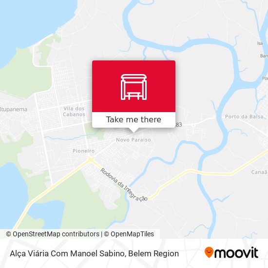 Alça Viária Com Manoel Sabino map