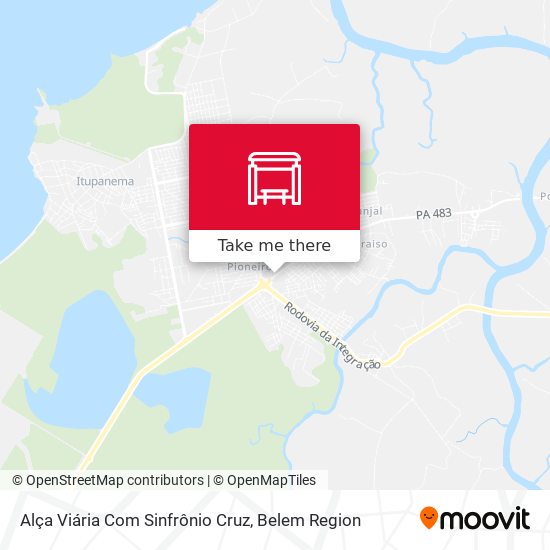 Alça Viária Com Sinfrônio Cruz map