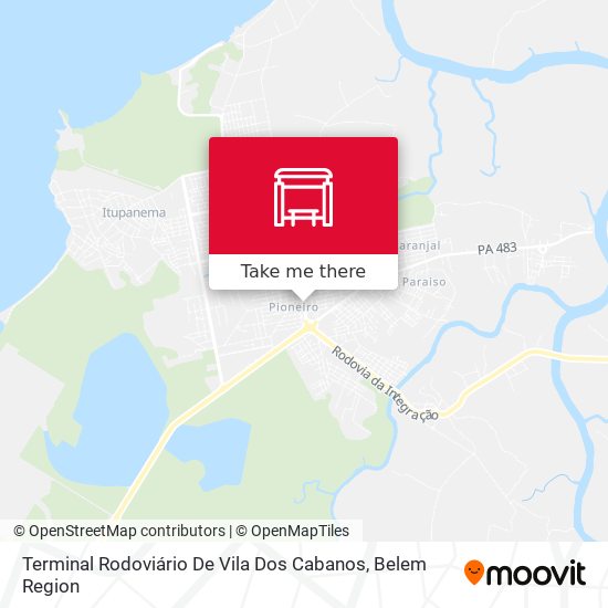 Mapa Terminal Rodoviário De Vila Dos Cabanos