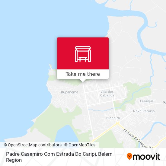 Padre Casemiro Com Estrada Do Caripi map