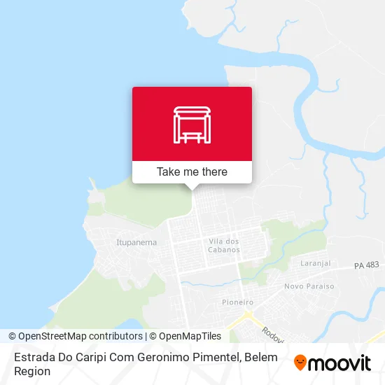 Estrada Do Caripi Com Geronimo Pimentel map