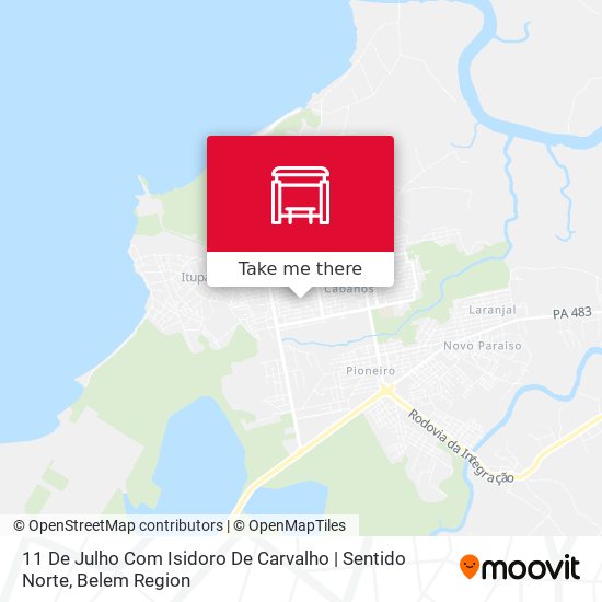 11 De Julho Com Isidoro De Carvalho | Sentido Norte map