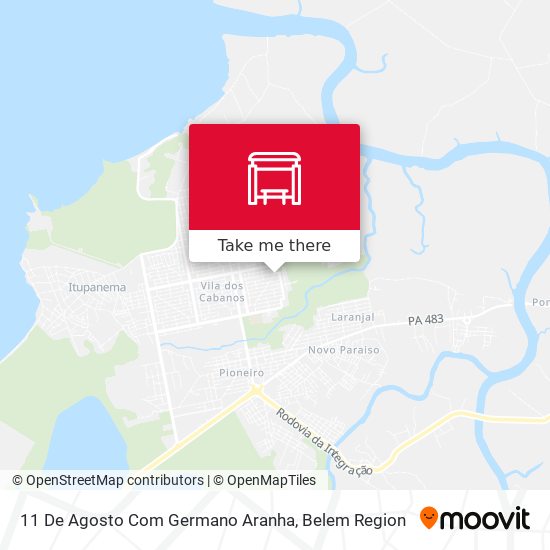 11 De Agosto Com Germano Aranha map