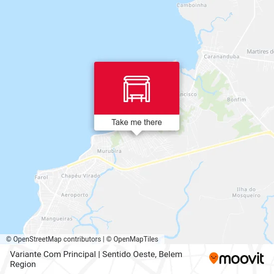 Variante Com Principal | Sentido Oeste map