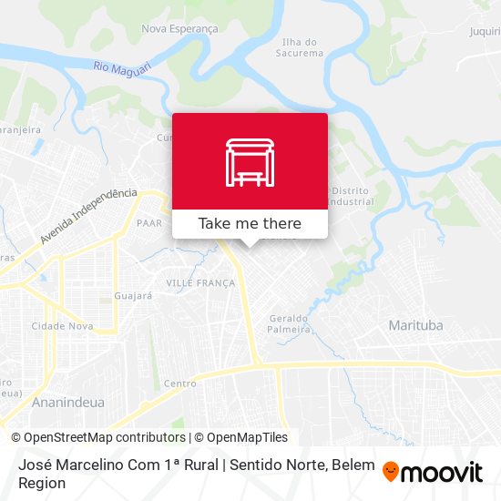 José Marcelino Com 1ª Rural | Sentido Norte map