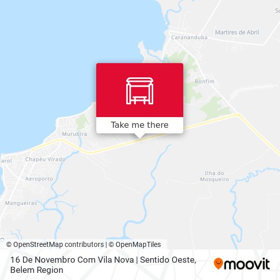 16 De Novembro Com Vila Nova | Sentido Oeste map