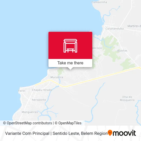 Variante Com Principal | Sentido Leste map