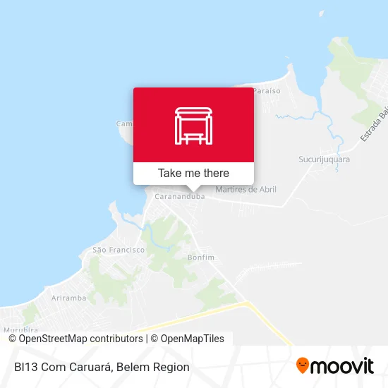 Bl13 Com Caruará map