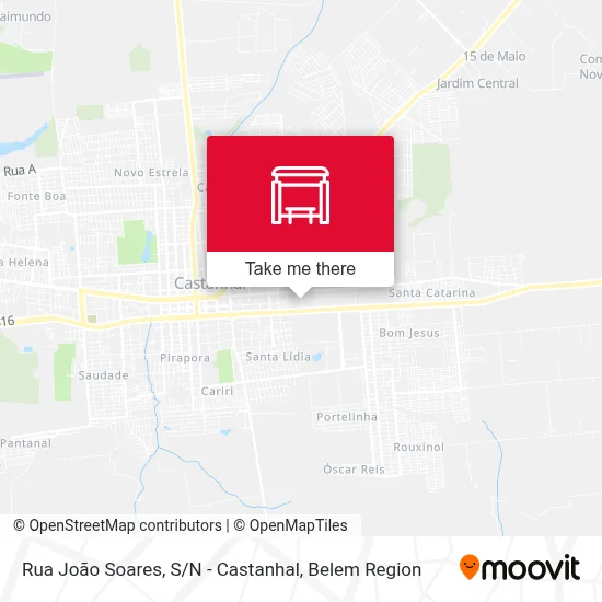 Rua João Soares, S / N - Castanhal map